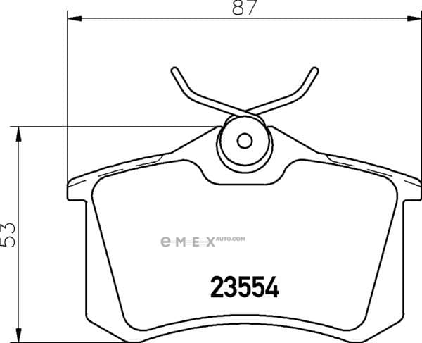 OEM BRAKE PAD SET MDB1377