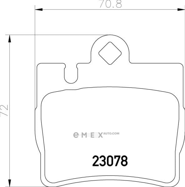 OEM BRAKE PAD MDB2071