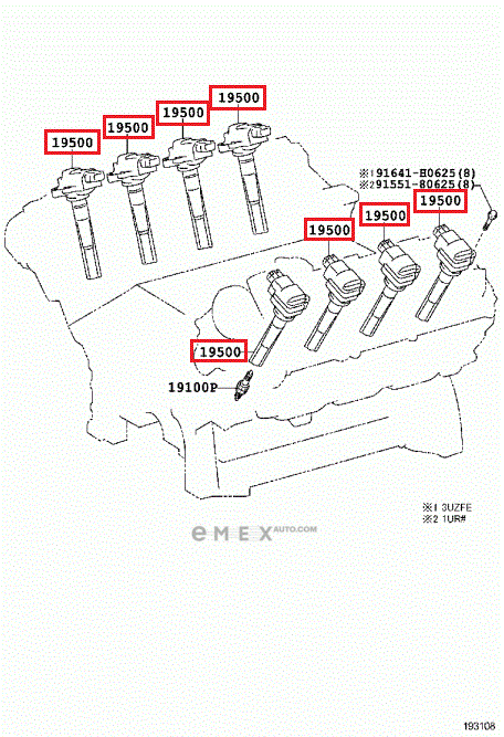 OEM COIL ASSY, IGNITION 9091902261