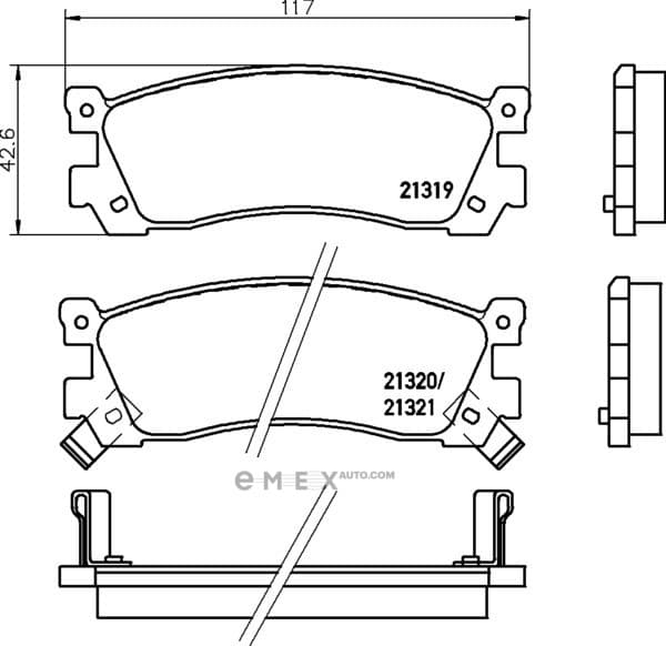 OEM PAD KIT, DISC BRAKE NP5047