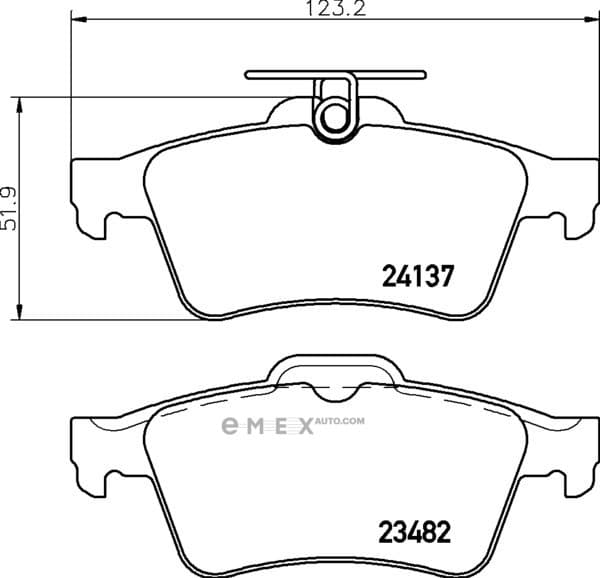 OEM BRAKE PAD MDB2686