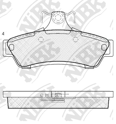 OEM PAD KIT, DISC BRAKE PN0825