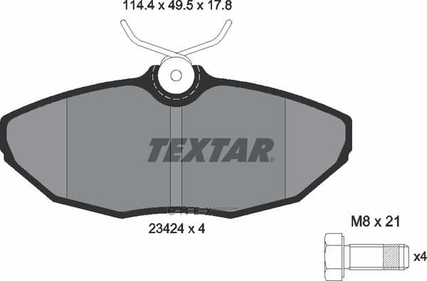 OEM PAD KIT, DISC BRAKE 2342401