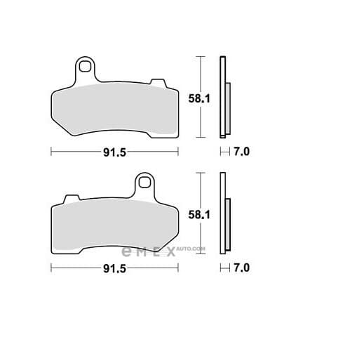 OEM PAD KIT, DISC BRAKE MCB781SH