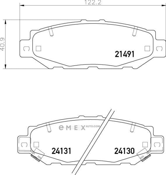 OEM PAD KIT, DISC BRAKE NP1027