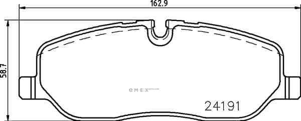 OEM FRNT BRAKE PAD MDB2712