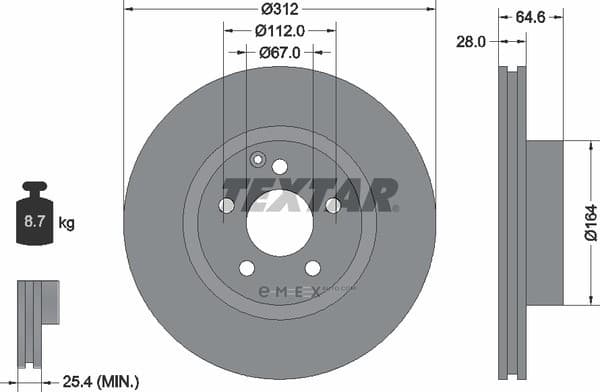 OEM BRAKE DISC FT W211/S211 92115303