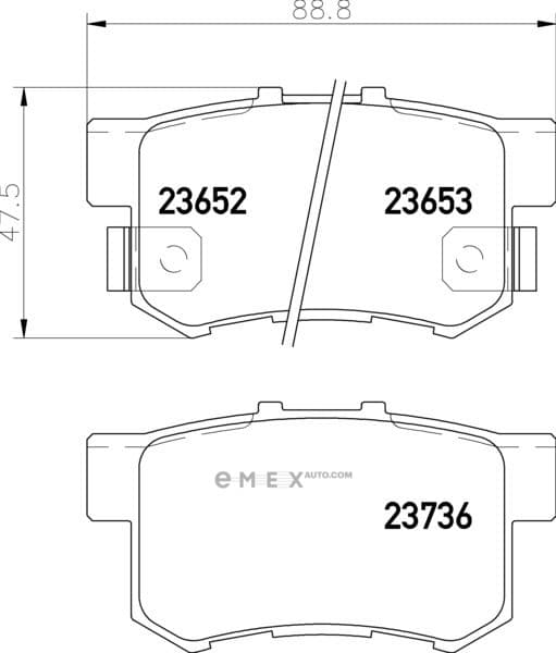 OEM BRAKE-PADS MDB1866