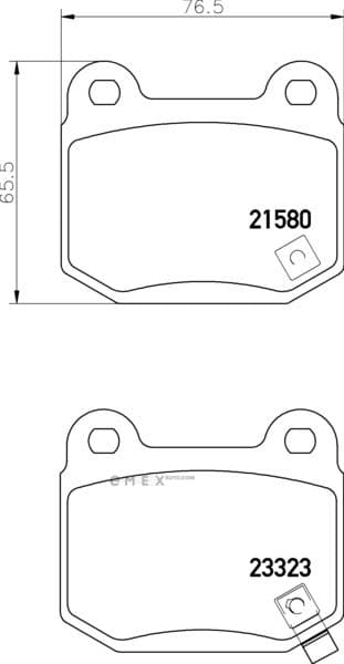 OEM PAD KIT, DISC BRAKE NP3035