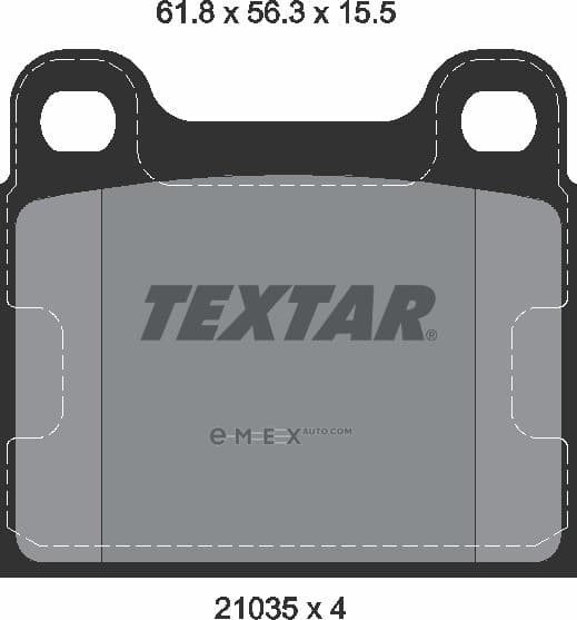 OEM BRAKE PAD RR-W126 2103501