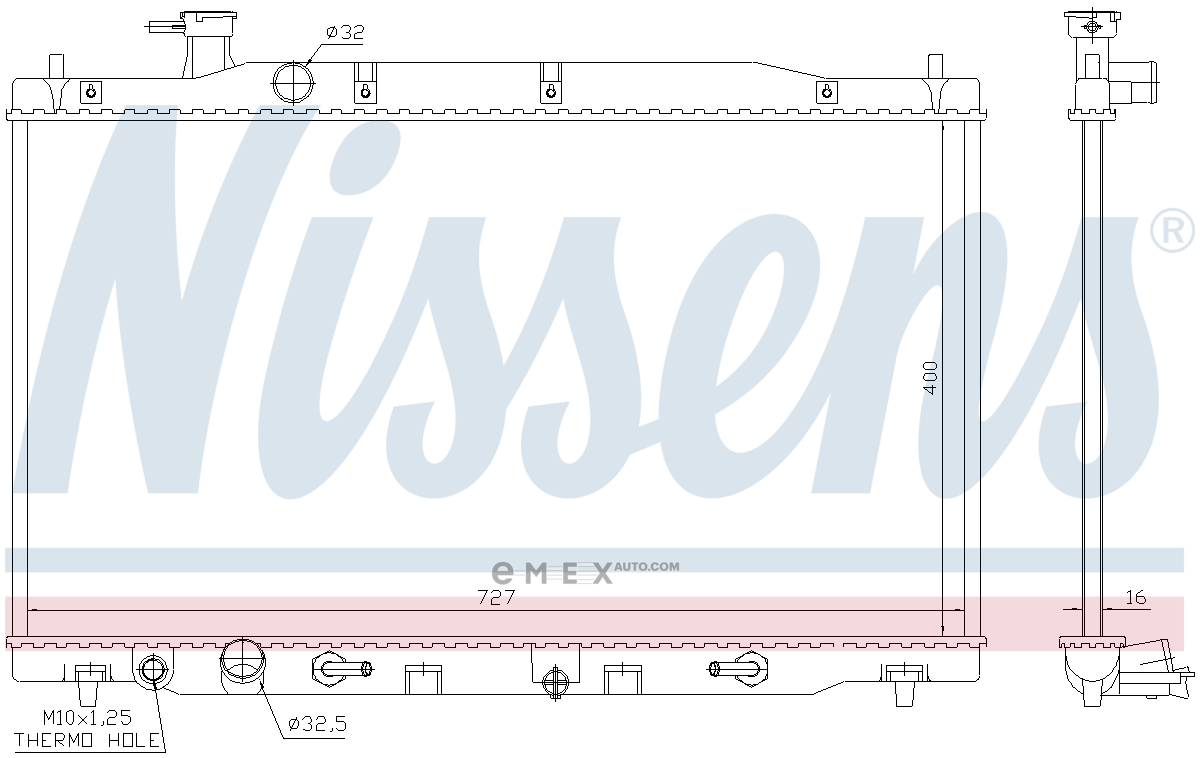 OEM RADIATOR ASSY, A/C 68139