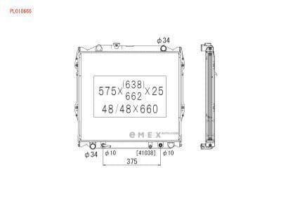 OEM RADIATOR ASSY, A/C PL010666