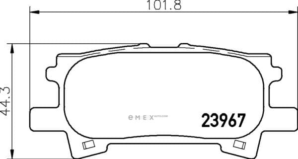 OEM BRAKE-PADS MDB2572