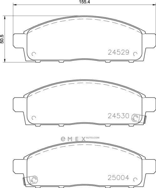 OEM PAD KIT, DISC BRAKE NP3016