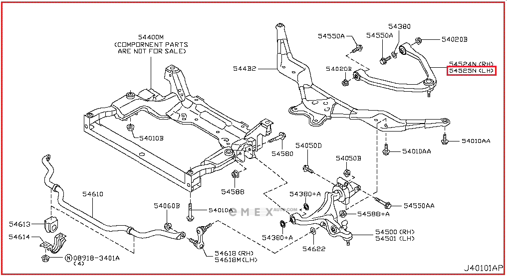 OEM ARM ASSY, SUSPENSION 545251MA0A