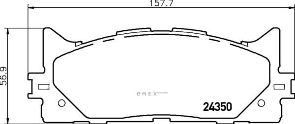 OEM PAD KIT, DISC BRAKE NP1015