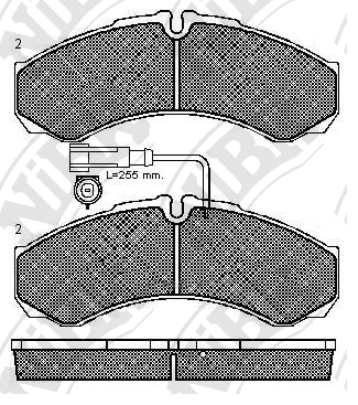 OEM PAD KIT, DISC BRAKE PN0073W