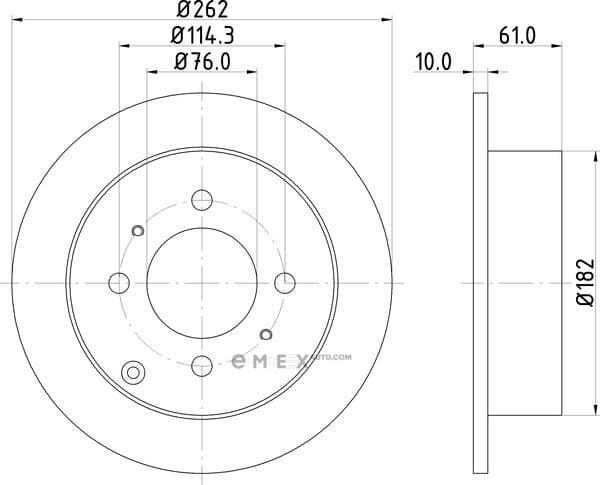 OEM BRAKE ROTOR ND6005