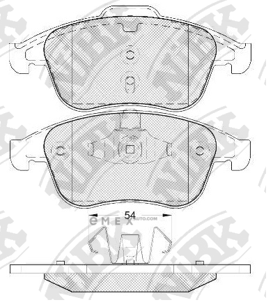 OEM PAD KIT, DISC BRAKE PN0393