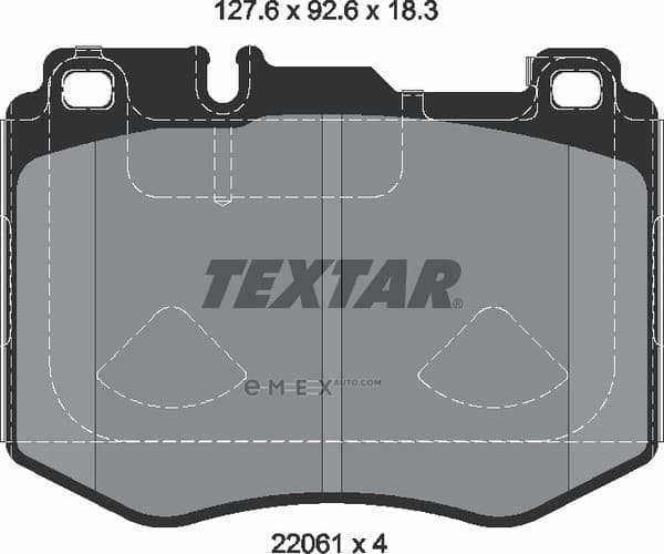 OEM PAD KIT, DISC BRAKE 2206103