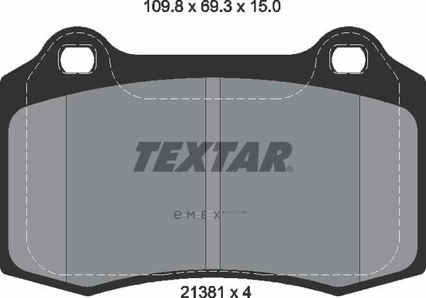 OEM PAD KIT, DISC BRAKE 2138102