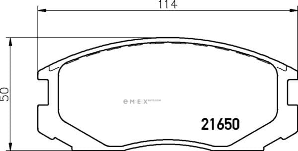 OEM PAD KIT, DISC BRAKE NP3003