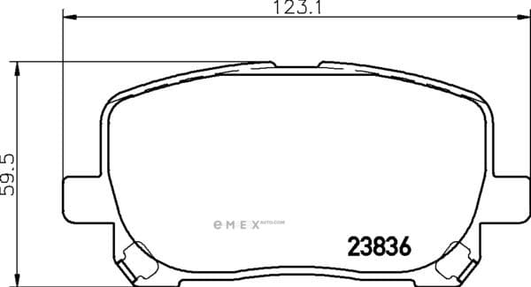 OEM BRAKE-PADS MDB2266