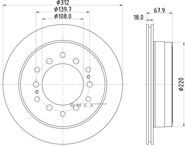 OEM BRAKE ROTOR ND1093K