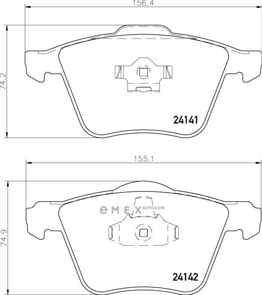 OEM BRAKE-PADS MDB2576