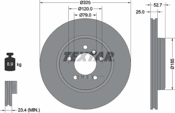 OEM BRAKE DISC/3SRS/E46 92106903