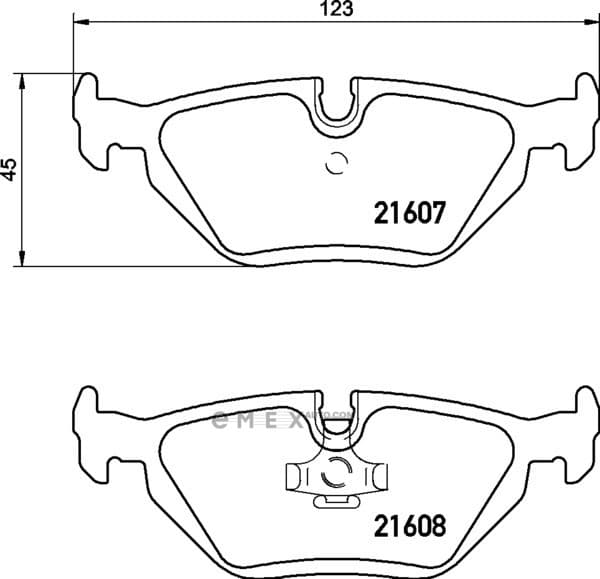 OEM BRAKE-PADS MDB1572