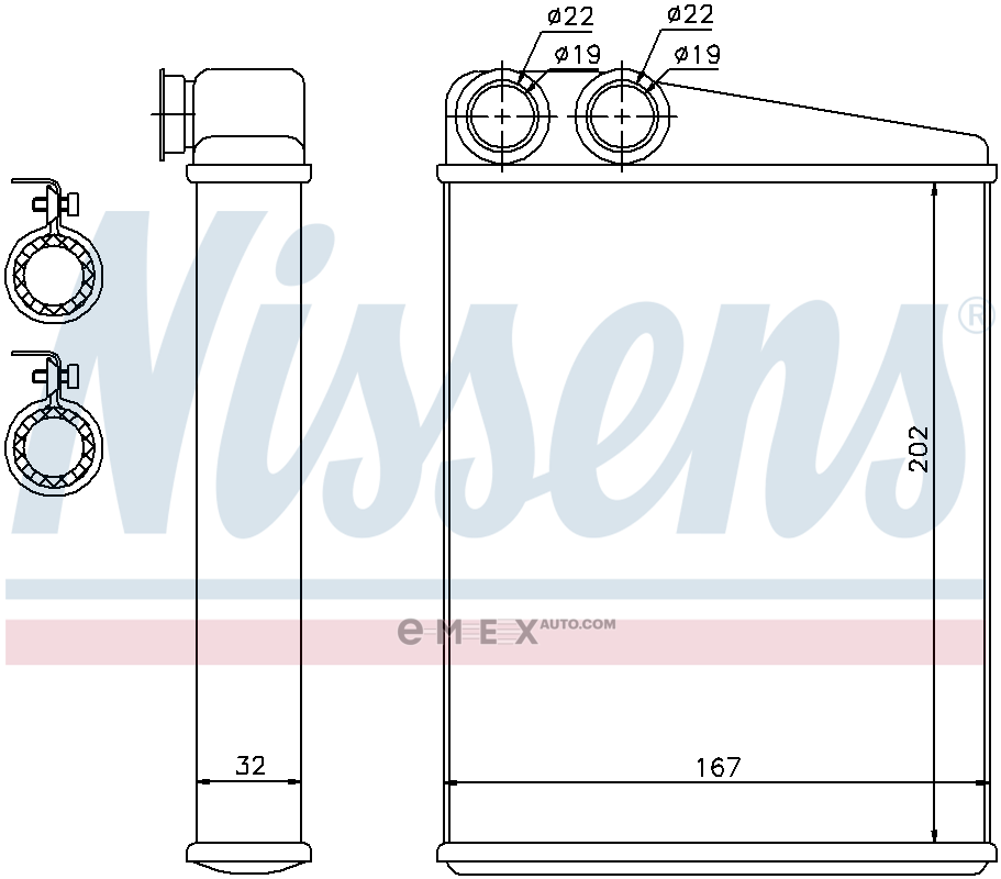 OEM RADIATOR ASSY, HEATER 72046