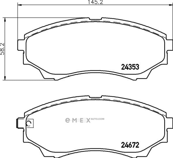 OEM PAD KIT, DISC BRAKE NP5014