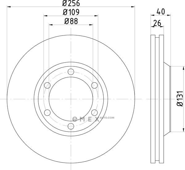 OEM BRAKE DISC ROTOR ND4003K