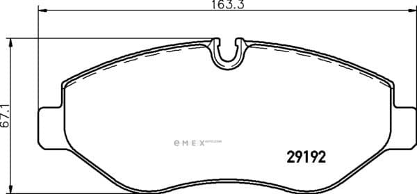 OEM DISC BRAKE PAD MDB2803