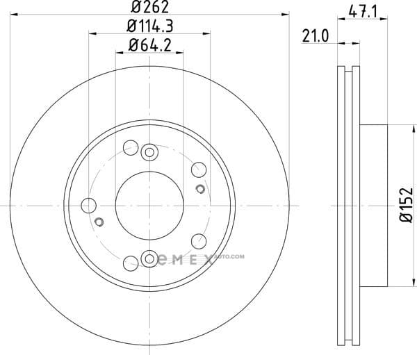 OEM BRAKE ROTOR ND8012K