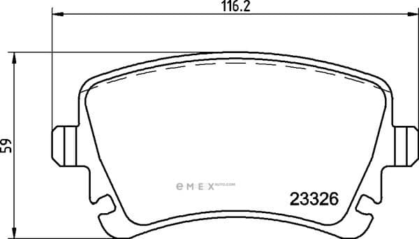 OEM BRAKE PAD MDB2638