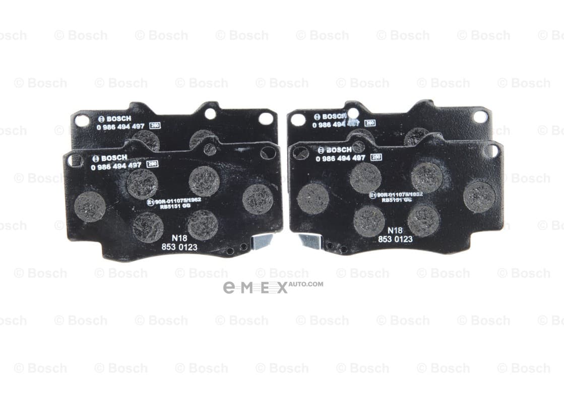 OEM PAD KIT, DISC BRAKE 0986494497