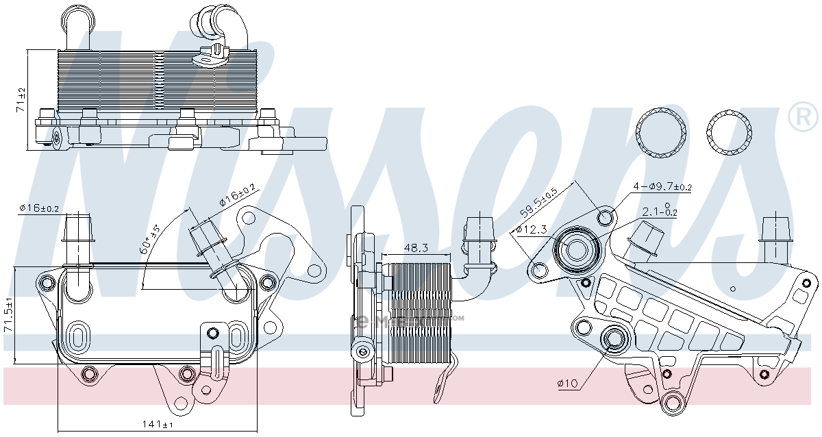 OEM RADIATOR ASSY, ENGINE COOLANT 90732