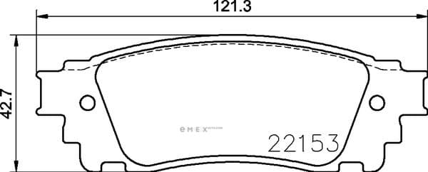 OEM PAD KIT, DISC BRAKE NP1110