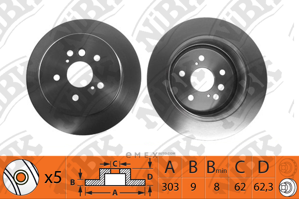 OEM BRAKE ROTOR RN1207