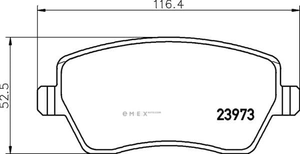 OEM PAD KIT, DISC BRAKE NP2010