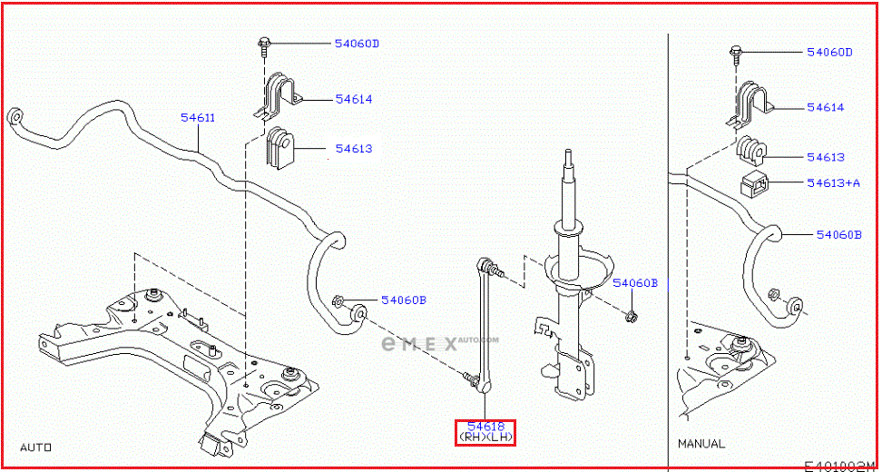 OEM LINK, STABILIZER 54618JX00A