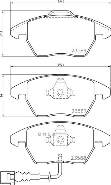 OEM BRAKE-PADS MDB2604