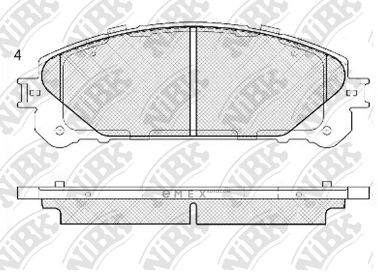 OEM PAD KIT, DISC BRAKE PN1845