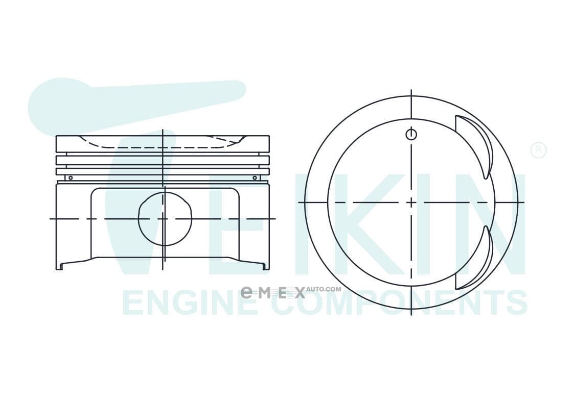 OEM PISTON WITH PIN 32607050