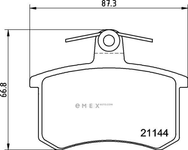 OEM BRAKE-PADS MDB1191