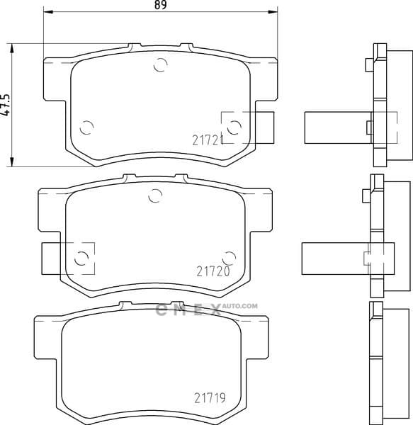 OEM PAD KIT, DISC BRAKE NP8008