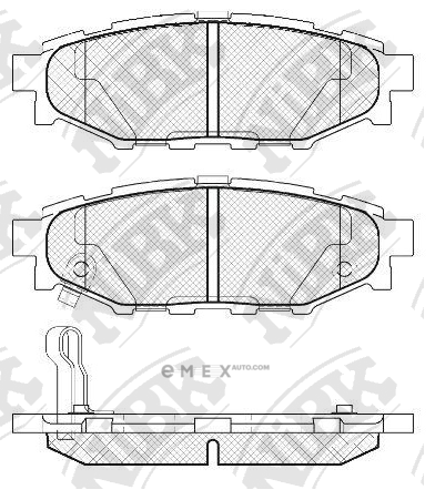 OEM PAD KIT, DISC BRAKE PN7501