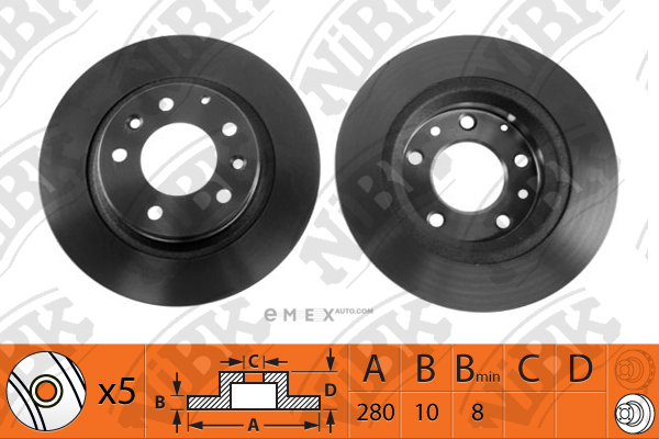 OEM BRAKE ROTOR RN1208